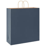 HKH Bolsas de Papel 250 Unidades con Asas - Azul - 45x17x48 cm