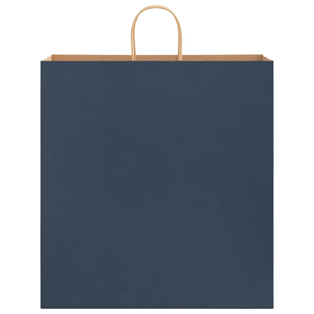 HKH Bolsas de Papel 250 Unidades con Asas - Azul - 45x17x48 cm