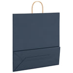 HKH Bolsas de Papel 250 Unidades con Asas - Azul - 45x17x48 cm