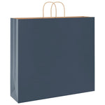 HKH Bolsas de Papel 250 Unidades con Asas - Azul - 54x15x49 cm