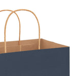 HKH Bolsas de Papel 250 Unidades con Asas - Azul - 54x15x49 cm