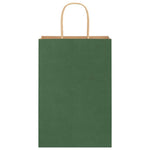 HKH Sacos de Papel 250 Unidades com Alças - Verde - 21x11x31 cm