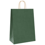 HKH Bolsas de papel 250 unidades con asas - Verde - 32x17x44 cm