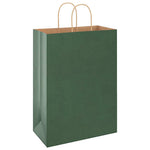 HKH Bolsas de papel 250 unidades con asas - Verde - 32x17x44 cm