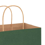 HKH Bolsas de papel 250 unidades con asas - Verde - 32x17x44 cm