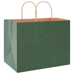 HKH Sacos de Papel 250 Unidades com Alças - Verde - 32x22x24 cm
