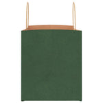 HKH Sacos de Papel 250 Unidades com Alças - Verde - 32x22x24 cm