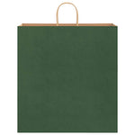 HKH Bolsas de Papel 250 Unidades con Asas - Verde - 45x17x48 cm