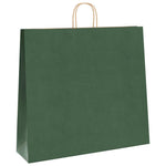 HKH Sacos de Papel 250 Unidades com Alças - Verde - 54x15x49 cm