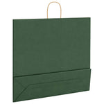 HKH Sacos de Papel 250 Unidades com Alças - Verde - 54x15x49 cm