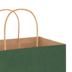 HKH Sacos de Papel 250 Unidades com Alças - Verde - 54x15x49 cm