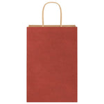 HKH Bolsas de Papel 250 Unidades con Asas - Rojo - 21x11x31 cm