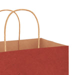 HKH Bolsas de Papel 250 Unidades con Asas - Rojo - 21x11x31 cm