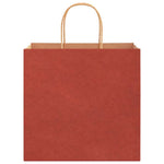 HKH Sacos de Papel 250 Unidades com Alças - Vermelho - 26x17x25 cm