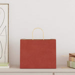 HKH Sacos de Papel 250 Unidades com Alças - Vermelho - 32x22x24 cm