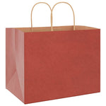 HKH Sacos de Papel 250 Unidades com Alças - Vermelho - 32x22x24 cm