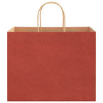 HKH Sacos de Papel 250 Unidades com Alças - Vermelho - 32x22x24 cm
