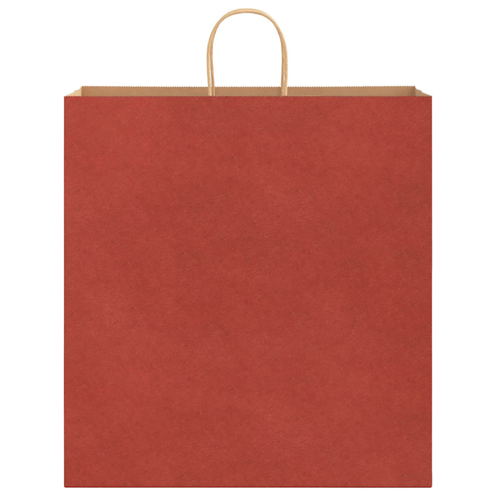 HKH Sacos de Papel 250 Unidades com Alças - Vermelho - 45x17x48 cm
