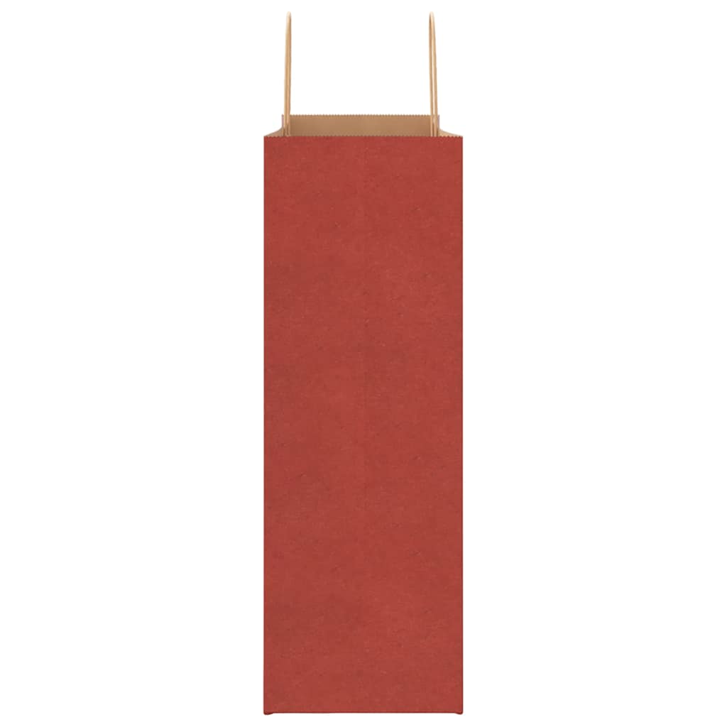 HKH Sacos de Papel 250 Unidades com Alças - Vermelho - 45x17x48 cm