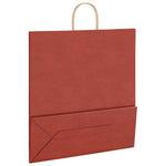 HKH Sacos de Papel 250 Unidades com Alças - Vermelho - 45x17x48 cm