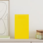 HKH Bolsas de Papel 50 Unidades con Asas - Amarillo - 21x11x36 cm