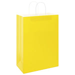 HKH Sacos de Papel 50 Unidades com Alças - Amarelo - 32x17x44 cm