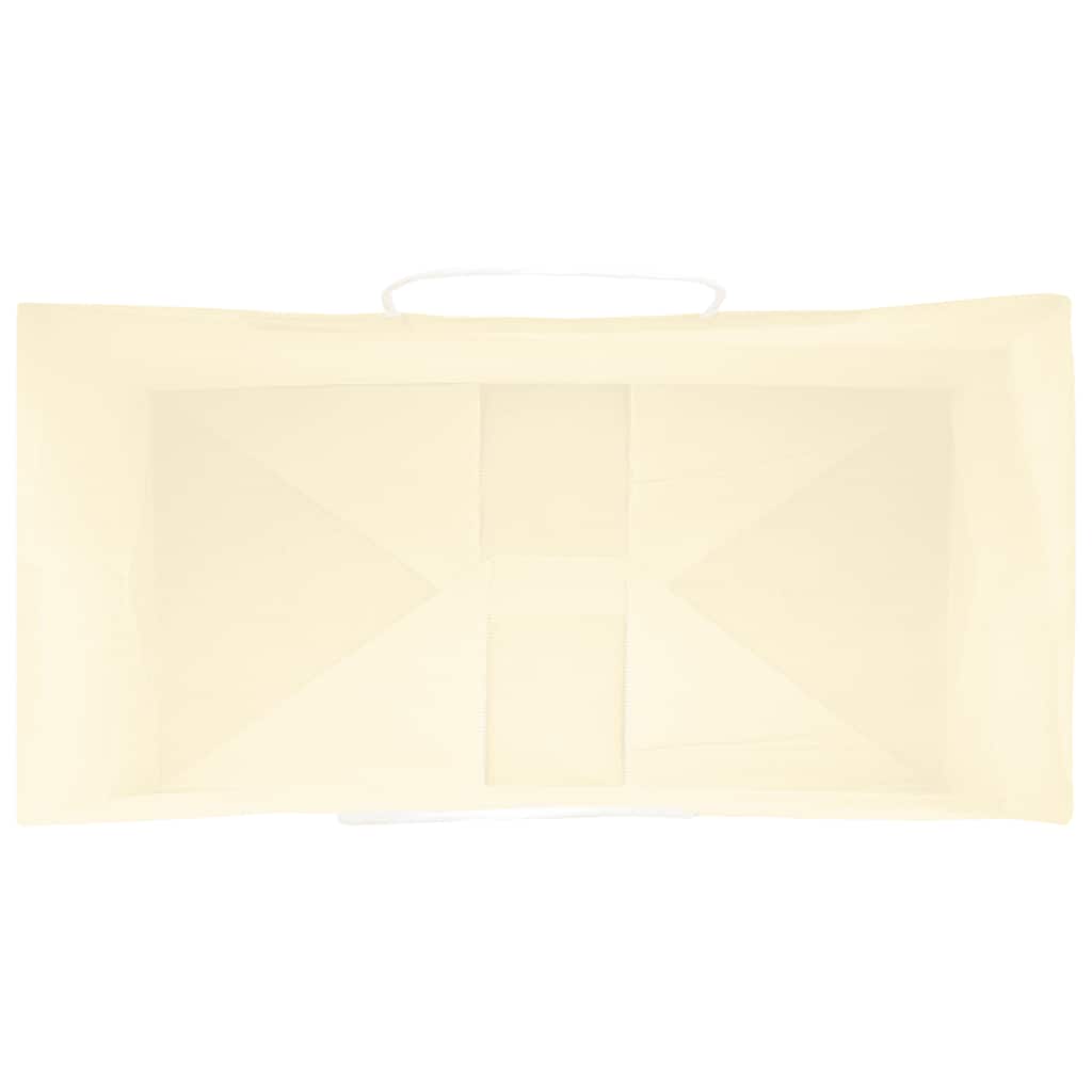 HKH Sacos de Papel 50 Unidades com Alças - Amarelo - 32x17x44 cm