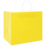 HKH Bolsas de Papel 50 Unidades con Asas - Amarillo - 32x22x28 cm