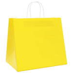 HKH Bolsas de Papel 50 Unidades con Asas - Amarillo - 32x22x28 cm
