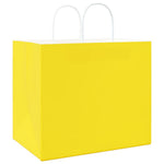 HKH Bolsas de Papel 50 Unidades con Asas - Amarillo - 32x22x28 cm