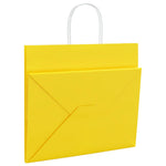 HKH Bolsas de Papel 50 Unidades con Asas - Amarillo - 32x22x28 cm