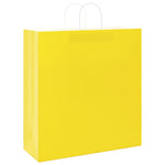 HKH Bolsas de Papel 50 Unidades con Asas - Amarillo - 45x17x48 cm