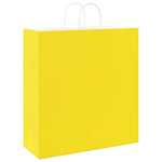 HKH Bolsas de Papel 50 Unidades con Asas - Amarillo - 45x17x48 cm