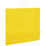 HKH Sacos de Papel 50 Unidades com Alças - Amarelo - 54x15x49 cm