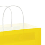 HKH Sacos de Papel 50 Unidades com Alças - Amarelo - 54x15x49 cm