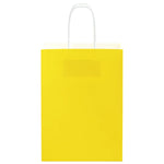 HKH Sacos de Papel 250 Unidades com Alças - Amarelo - 15x8x21 cm