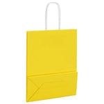 HKH Bolsas de Papel 250 Unidades con Asas - Amarillo - 18x8x22 cm