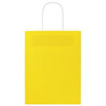 HKH Sacos de Papel 250 Unidades com Alças - Amarelo - 21x11x28 cm