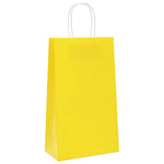 HKH Bolsas de Papel 250 Unidades con Asas - Amarillo - 21x11x36 cm