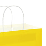 HKH Bolsas de Papel 250 Unidades con Asas - Amarillo - 21x11x36 cm