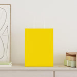 HKH Bolsas de Papel 250 unidades con asas - Amarillo - 26x12x35 cm