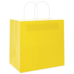 HKH Bolsas de Papel 250 Unidades con Asas - Amarillo - 26x17x25 cm