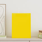 HKH Sacos de Papel 250 Unidades com Alças - Amarelo - 32x12x42 cm