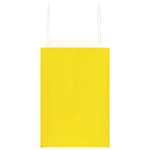 HKH Sacos de Papel 250 Unidades com Alças - Amarelo - 32x17x25 cm