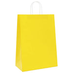 HKH Bolsas de Papel 250 Unidades con Asas - Amarillo - 32x17x44 cm