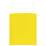 HKH Sacos de Papel 250 Unidades com Alças - Amarelo - 32x22x24 cm