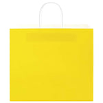 HKH Bolsas de Papel 250 Unidades con Asas - Amarillo - 32x22x28 cm