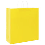HKH Sacos de Papel 250 Unidades com Alças - Amarelo - 45x17x48 cm