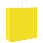 HKH Sacos de Papel 250 Unidades com Alças - Amarelo - 45x17x48 cm