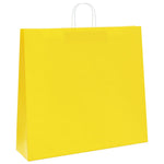 HKH Sacos de Papel 250 Unidades com Alças - Amarelo - 54x15x49 cm